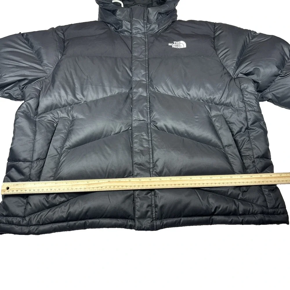 THE NORTH FACE MEN'S BALHAM TNF 550 DOWN PUFFER WINTER JACKET HOODED SIZE XXL